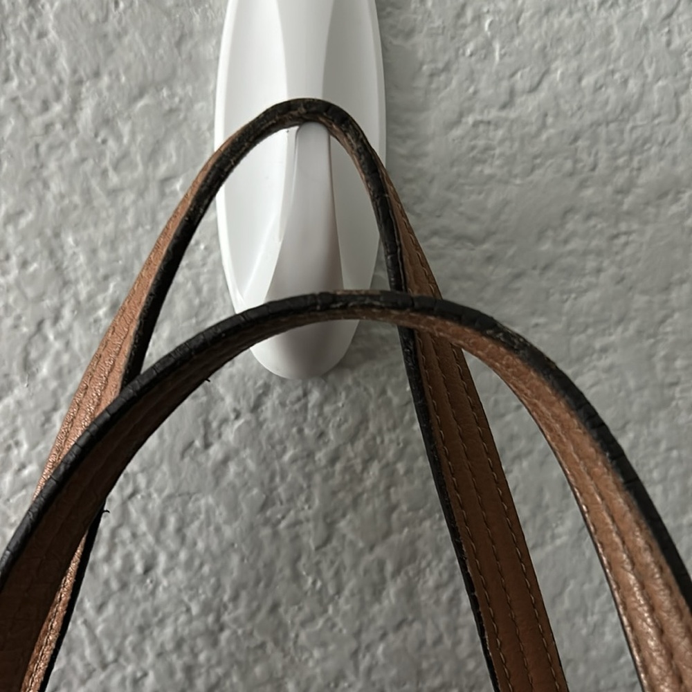 Salvatore Ferragamo Tan Leather Tote with Silver Gancini Accent - Picture 13 of 14